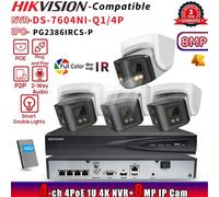 HIKVISION 4CH NVR DS-7604NI-Q1/4P 4POE Dual Light 180view 8MP ip camera Colorvu