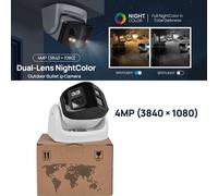 HIKVISION 4CH NVR DS-7604NXI-K1/4P Dual Light Color+IR 180view 4MP ip camera Set