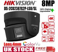 Hikvision 4K 180° DS-2CD2387G2P-LSU/SL ColorVu Panoramic IP Camera Dual lens UK