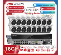 Hikvision 4k 8MP 16ch CCTV System AI ColorVu3.0 Smart-Hybrid-Light IP Camera Lot