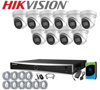 HIKVISION 4K 8MP CCTV IP POE CAMERA 4/8/16CH NVR SYSTEM Night Vision IN/OUTDOOR