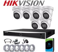 HIKVISION 4K 8MP CCTV IP POE CAMERA 4/8/16CH NVR SYSTEM Night Vision IN/OUTDOOR