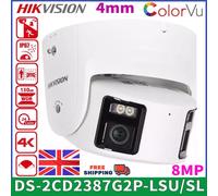 Hikvision 4K 8MP ColorVu 180° Panoramic Dual Lens IP Camera DS-2CD2387G2P-LSU/SL