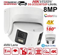 Hikvision 4K 8MP ColorVu Dual Lens IP Camera 2Way Audio OEM DS-2CD2387G2P-LSU/SL
