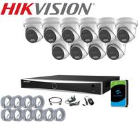 HIKVISION 4K 8MP NVR CCTV 4MP SMART HYBRID LIGHT CAMERA 2-WAY AUDIO SYSTEM Kit