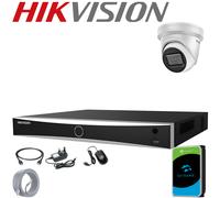 HIKVISION 4K CCTV 8MP CAMERA DarkFighter IP POE SYSTEM Night Vision OUTDOOR Kit