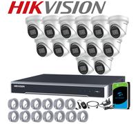 HIKVISION 4K CCTV 8MP IP POE CAMERA SYSTEM DarkFighter Night Vision NVR+ HDD Kit