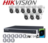 HIKVISION 4K CCTV 8MP IP POE CAMERA SYSTEM DarkFighter Night Vision NVR+ HDD Kit