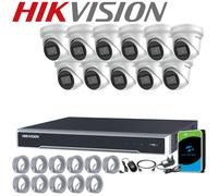 HIKVISION 4K CCTV 8MP IP POE CAMERA SYSTEM DarkFighter Night Vision NVR+ HDD Kit