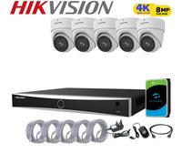 HIKVISION 4K CCTV 8MP POE ZOOM Motorized SYSTEM Outdoor Night Vision IP Camera
