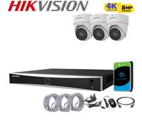 HIKVISION 4K CCTV 8MP POE ZOOM Motorized SYSTEM Outdoor Night Vision IP Camera
