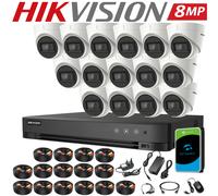 HIKVISION 4K CCTV Security 8MP Camera 4CH 8CH 16CH System Night Vision Outdoor