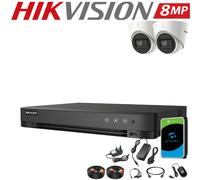 HIKVISION 4K CCTV Security 8MP Camera 4CH 8CH DVR System Night Vision Outdoor UK