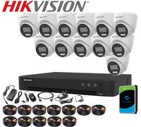 HIKVISION 4K CCTV Security Camera 8MP ColorVu System 16CH 32CH UHD DVR Outdoor