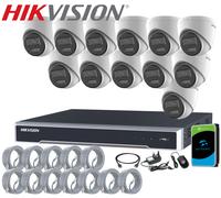 HIKVISION 4K CCTV SYSTEM IP POE 8MP NVR 2-WAY AUDIO SMART COLORVU SECURITY KIT
