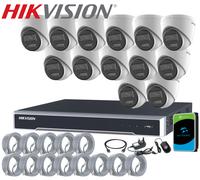 HIKVISION 4K CCTV SYSTEM IP POE 8MP NVR 2-WAY AUDIO SMART COLORVU SECURITY KIT