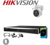 Hikvision 4K DarkFighter at Night IP PoE 8MP CCTV Camera System NVR Acusense Kit