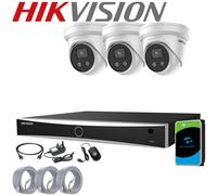 Hikvision 4k IP PoE DarkFighter 8MP CCTV Camera System Night Vision Acusense NEW