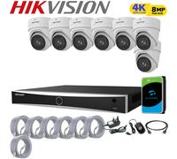 HIKVISION 4K POE CCTV IP Camera 8MP Motorized Night Vision SYSTEM NVR 4/8/16CH