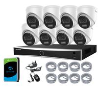 Hikvision 4MP 2K CCTV System PoE Ai NVR Kit ColorVu 2-Way Audio 4CH 8CH 16CH NVR