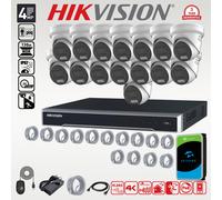 HIKVISION 4MP ACUSENSE COLORVU 2K CCTV CAMERA 4K NVR OUTDOOR SECURITY SYSTEM KIT