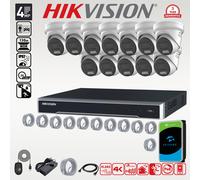 HIKVISION 4MP ACUSENSE COLORVU 2K CCTV CAMERA 4K NVR OUTDOOR SECURITY SYSTEM KIT