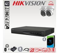HIKVISION 4MP ACUSENSE COLORVU 2K CCTV CAMERA 4K NVR OUTDOOR SECURITY SYSTEM KIT