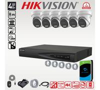 HIKVISION 4MP ACUSENSE COLORVU 2K CCTV CAMERA 4K NVR OUTDOOR SECURITY SYSTEM KIT