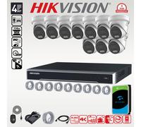 HIKVISION 4MP ACUSENSE COLORVU 2K CCTV CAMERA 4K NVR OUTDOOR SECURITY SYSTEM KIT