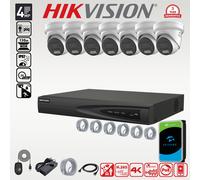 HIKVISION 4MP CCTV 4K NVR COLORVU IP POE OUTDOOR 2-Way AUDIO CAMERA SYSTEM KIT