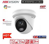 Hikvision DS-2CD2347G2-LU 4MP ColorVu AcuSense POE WDR IP Camera Built-in Mic UK