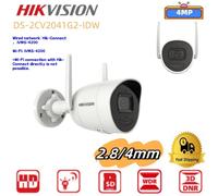 Hikvision 4MP DS-2CV2041G2-IDW Wifi IR WDR IP Bullet Camera 2 Way Audio Mic