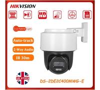 Hikvision 4MP DS-2DE2C400MWG-E PT Smart Hybrid Light 2way Audio PoE IP Camera UK