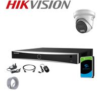 HIKVISION 4MP POE CAMERA SMART COLORVU SPEAKER MICROPHONE CCTV SYSTEM 4K 8MP NVR