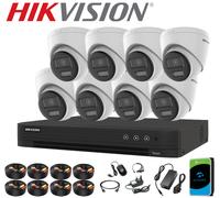 HIKVISION 5MP 3K 2-Way Audio Cameras Smart Night Light ColorVu 4CH 8CH 16CH Kit