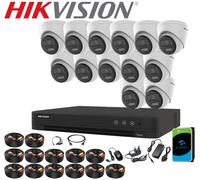 HIKVISION 5MP 3K 2-Way Audio Cameras Smart Night Light ColorVu 4CH 8CH 16CH Kit