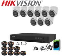 HIKVISION 5MP 3K 2-Way Audio Cameras Smart Night Light ColorVu 4CH 8CH 16CH Kit