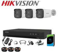 Hikvision 5MP 3K CCTV System DVR ColorVu Smart Light 2-Way Audio AI Night Vision