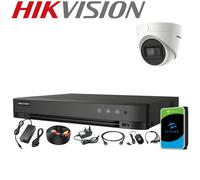 HIKVISION 5MP Audio CCTV Kit DVR Camera System AcuSense Night Vision Bundle