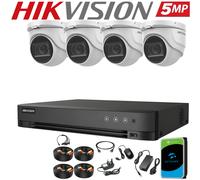 HIKVISION 5MP CCTV CAMERA SYSTEM DVR 4CH 8CH AUDIO IN MIC NIGHT VISION Full KIT