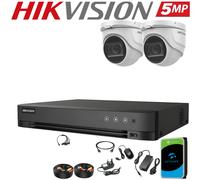 HIKVISION 5MP CCTV CAMERA SYSTEM DVR 4CH 8CH AUDIO IN MIC NIGHT VISION Full KIT