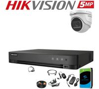 HIKVISION 5MP CCTV CAMERA SYSTEM DVR 4CH 8CH AUDIO IN MIC NIGHT VISION Full KIT