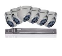 HIKVISION 5MP CCTV SECURITY SYSTEM 4K DVR 8CH 2TB H.265+ HIK 5 MP 2.8MM 6X CAMERAS OUTDOOR NIGHT VISION KIT UK SELLER DS-7208HUHI-K1
