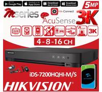 Hikvision 5MP ColorVu 3K CCTV DVR Built-in Mic SYSTEM KIT Audio Outdoor Camera