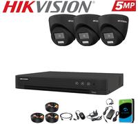 HIKVISION 5MP COLORVU AUDIO MIC CCTV SECURITY OUTDOOR INDOOR CAMERA SYSTEM KIT