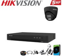 HIKVISION 5MP COLORVU AUDIO MIC CCTV SECURITY OUTDOOR INDOOR CAMERA SYSTEM KIT