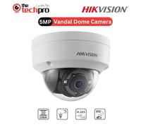 Hikvision 5Mp Poc Vandal Dome Camera, Cctv Security Cam With Ir40M Poc Ik10