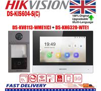 Hikvision 7" TFT Screen DS-KIS604-S(C) PoE 1080P WiFi App IP Video Intercom UK