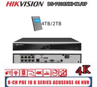 HIKVISION 8 Channel 4K 12MP NVR 8CH 8PoE 1U Smart AcuSense DS-7608NXI-K1/8P+HDD