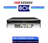 Hikvision 8 CHANNEL POE NVR 4K 12MP DS-7608NXI-K2/8P Acusense 8 Channel IP NVR